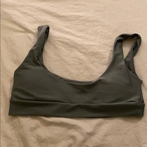 Shein Green Basic Bikini Top